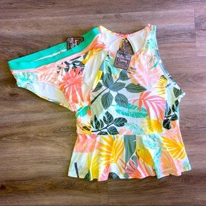 NWT! Matilda Jane Tropical Flowers Swimsuit